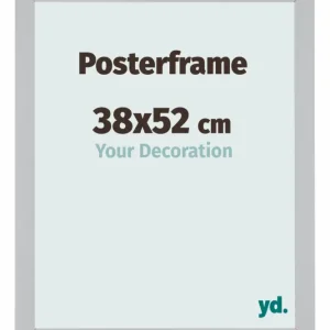 Posterlijst 38x52cm Zilver Mat MDF Parma Prix Cassé