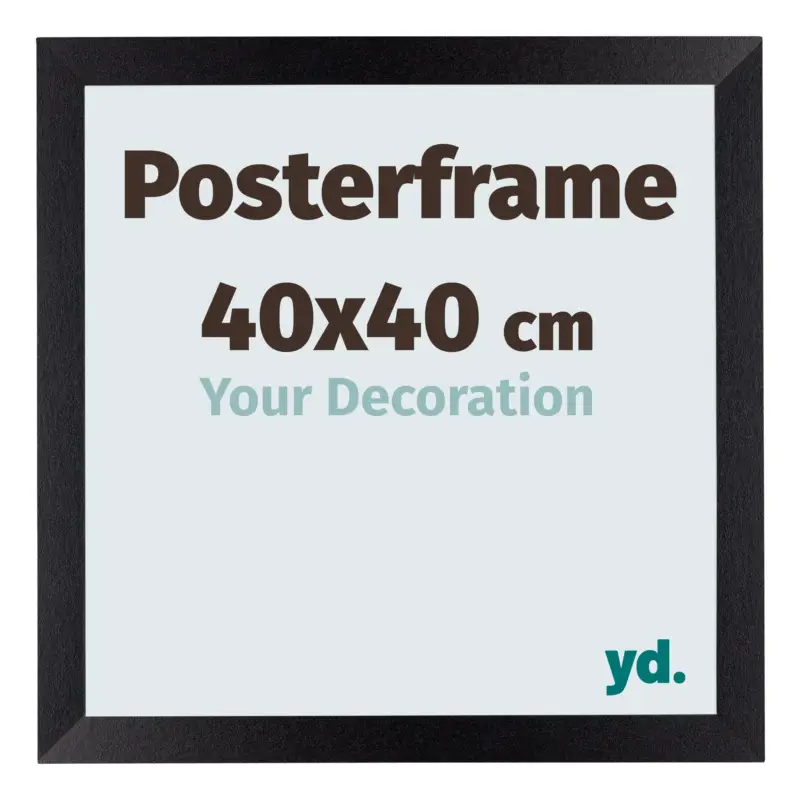 Authentique Posterlijst 40x40cm Zwart Mat MDF Parma