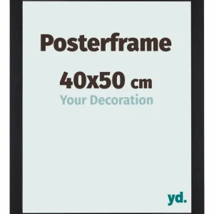 Posterlijst 40x50cm Zwart Mat MDF Parma Super Prix