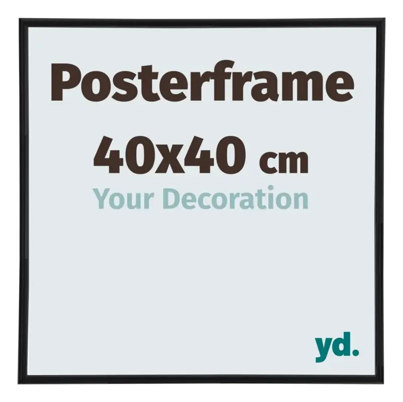 Prix Promo Posterlijst 40x40cm Zwart Mat Kunststof Paris