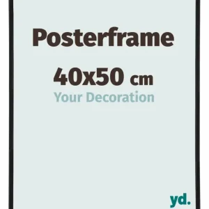 Posterlijst 40x50cm Zwart Mat Kunststof Paris Nouvelle Collection