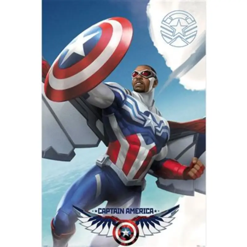Prix Cassé Poster Marvel - Captain America - Flying 61x91,5cm