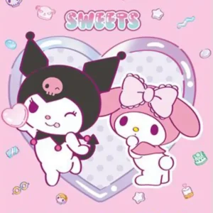 Bon Marché Poster Sanrio - Kuromi My Melody Sweets 40x50cm