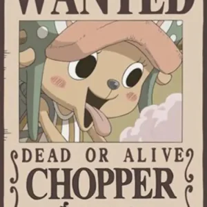 Expédié Aujourd’hui Poster One Piece - Wanted Chopper 61x91,5cm